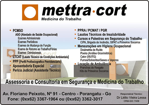 METTRA-CORT DIAGNÓSTICOS E MEDICINA DO TRABALHO