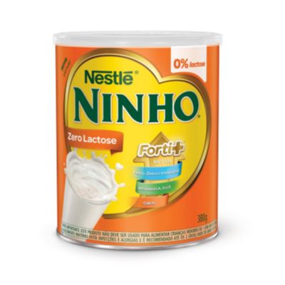 Leite em Pó Zero Lactose NINHO Lata 380g