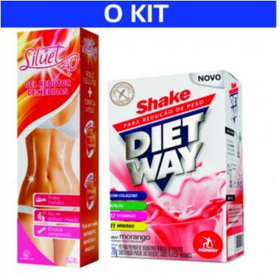 Diet Way Shake + Siluet 40 Gel Redutor