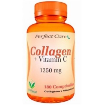 Colageno + Vitamina C 180 Comprimidos - Perfect Care Natural - 180 tabletes