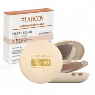 Filtro Solar Tonalizante (Pó Compact) 50 FPS UVB - Adcos