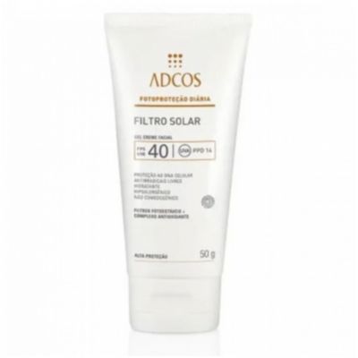 Fotoproteção Diária Filtro Solar 40 FPS UVB (Gel Creme Facial) - Adcos