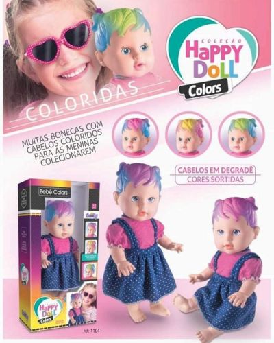 Boneca Bebê Colors 
