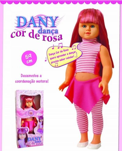 Boneca Dani Dança Cor de Rosa