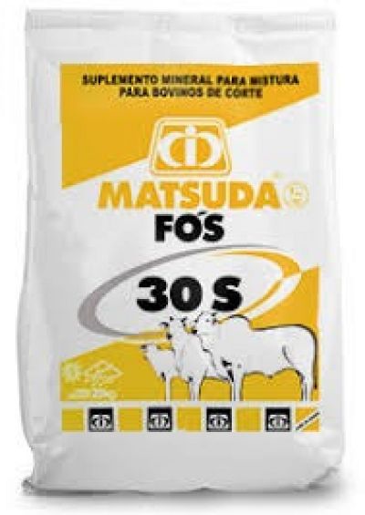 Suplemento Mineral p/ Mistura p/ Bovino de Corte Matsuda Fós 30s
