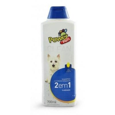 Shampoo E Condicionador 2 Em 1 Clareador 700ml Power Pets