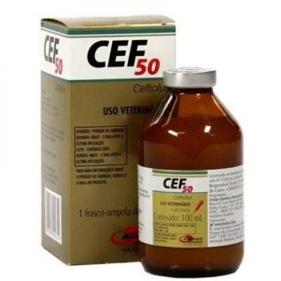 Cef-50 100ml - Ceftiofur Injetavel