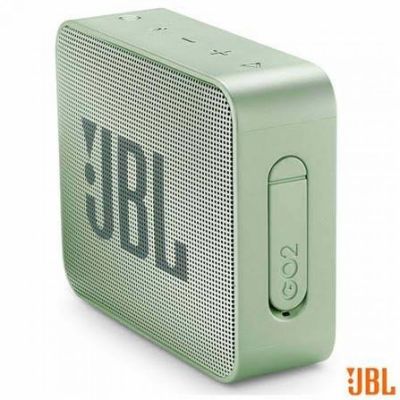 Caixa Bluetooth JBL GO2 Azul Verde e Cinza com Potência de 3 W - JBL