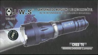 Lanterna De Mergulho Jws-575 Led T6 888000w 