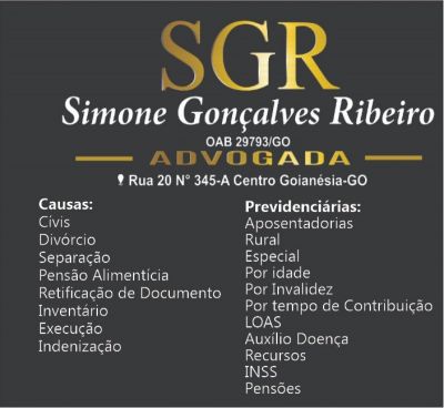 Advogada Simone Gonçalves Ribeiro