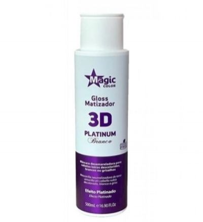 Magic Color Gloss Matizador 3D Platinum Branco 500ml
