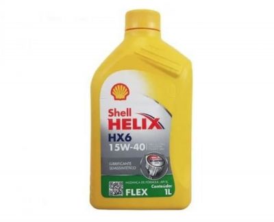 Oleo Lubrificante Motor Helix 15w40 Hx6 Flex 1 Litro Shell