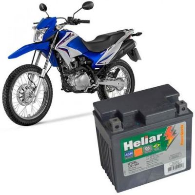 Bateria Moto Honda Nxr 150 Bros Heliar HTZ6L PowerSports Selada 5Ah 12V