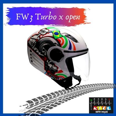 Capacete Fw3 Turbo X Open