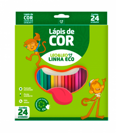 Lápis de Cor Eco 24 cores – leo & Leo 