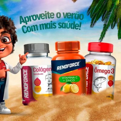 Vitaminas Renoforce! Você encontra todas as variedades de vitaminas aqui na Farmácia Preço Baixo!