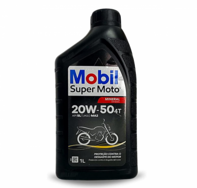 Oleo de Moto Mobil Super Moto 20w50 Mineral 4t 1lt