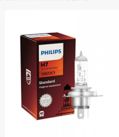 Lampada H7 Caminhao Philips Standart 2800K 24V 70/75W Unitario