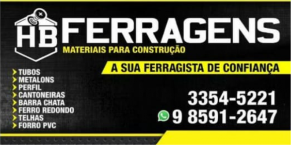 HB FERRAGENS MATERIAIS PARA CONSTRUÇÃO 