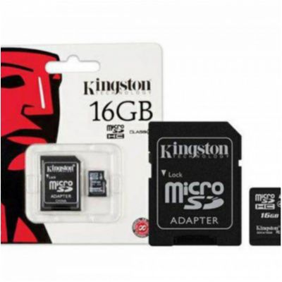 Cartão de memória kingston 16 GB c10