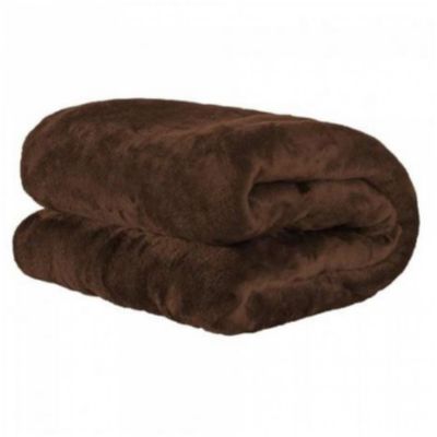 Cobertor Casal Manta Microfibra Fleece 01 Peça -Tabaco - Andreza