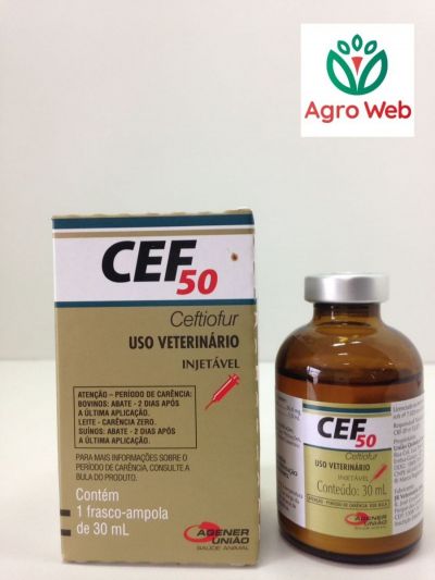 Cef50 (ceftiofur) Antibiótico Infecções - Injetável 30ml