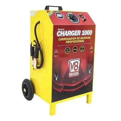 Carregador de Baterias Charger 1000 100A 12/24V Mono Bivolt - V8 BRASIL-CHARGER1000