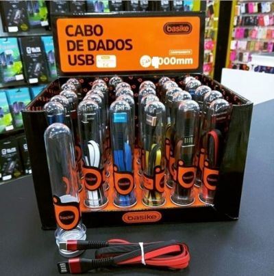 Cabo De Dados USB 2000mm iPhone - Basike