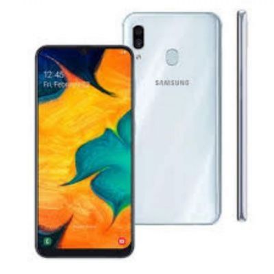 Smartphone Samsung Galaxy A30 Branco 64GB, Tela Infinita de 6.4