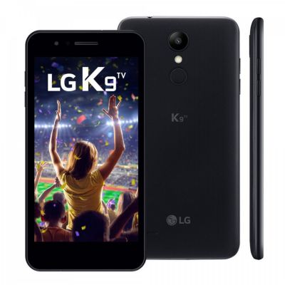 Smartphone LG K9 Preto 16GB, Android 7.0, Dual Chip, TV Digital, Tela 5.0