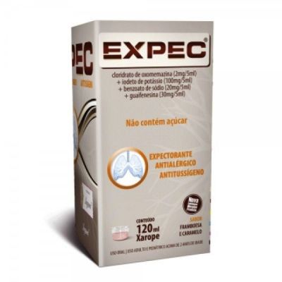 Xarope Expec Sabor Framboesa e Caramelo 120ml