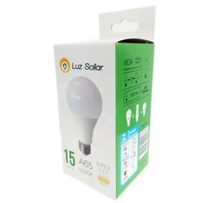Lâmpada LED 15W Bulbo 6500K Bivolt -Luz Sollar