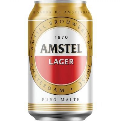 Cerveja lata 350ml - Amstel