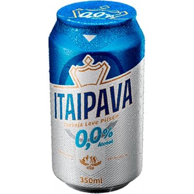 Cerveja Zero álcool lata 350ml - Itaipava