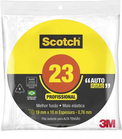 3M Scotch, Fita de Autofusão, 23, 19mm x 10m