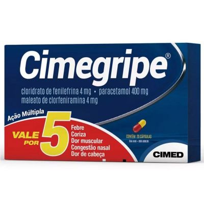 Cimegripe Com 20 Cápsulas