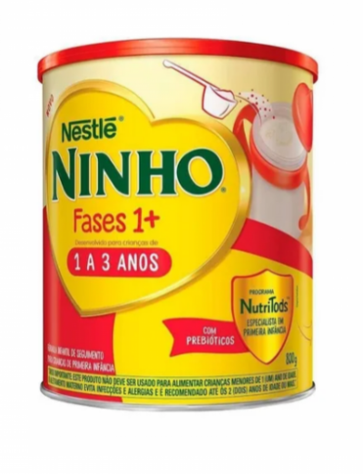 Fórmula infantil em pó sem glúten Nestlé Ninho Fases 1+