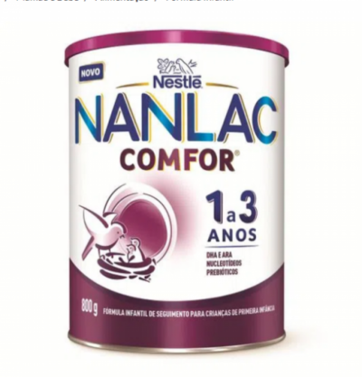 Fórmula Infantil Nanlac Comfor 800g