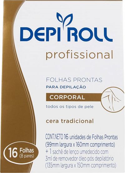 Depi-Roll Folhas Prontas Corporal Mel, Depiroll